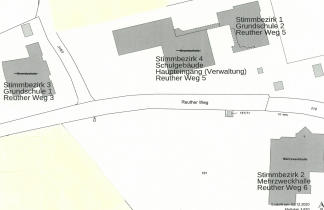 Lageplan der Wahllokale in Weisendorf