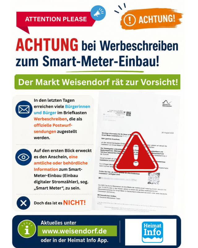 ACHTUNG bei Werbeschreiben zum Smart-Meter-Einbau!